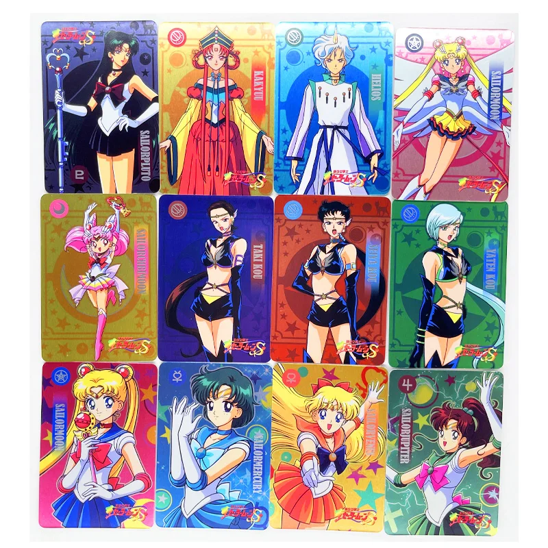 54 unids/set de Sailor Moon Cardman, juguetes, pasatiempos, coleccionables, colecci&oacute;n de juegos, tarjetas de Anime-1