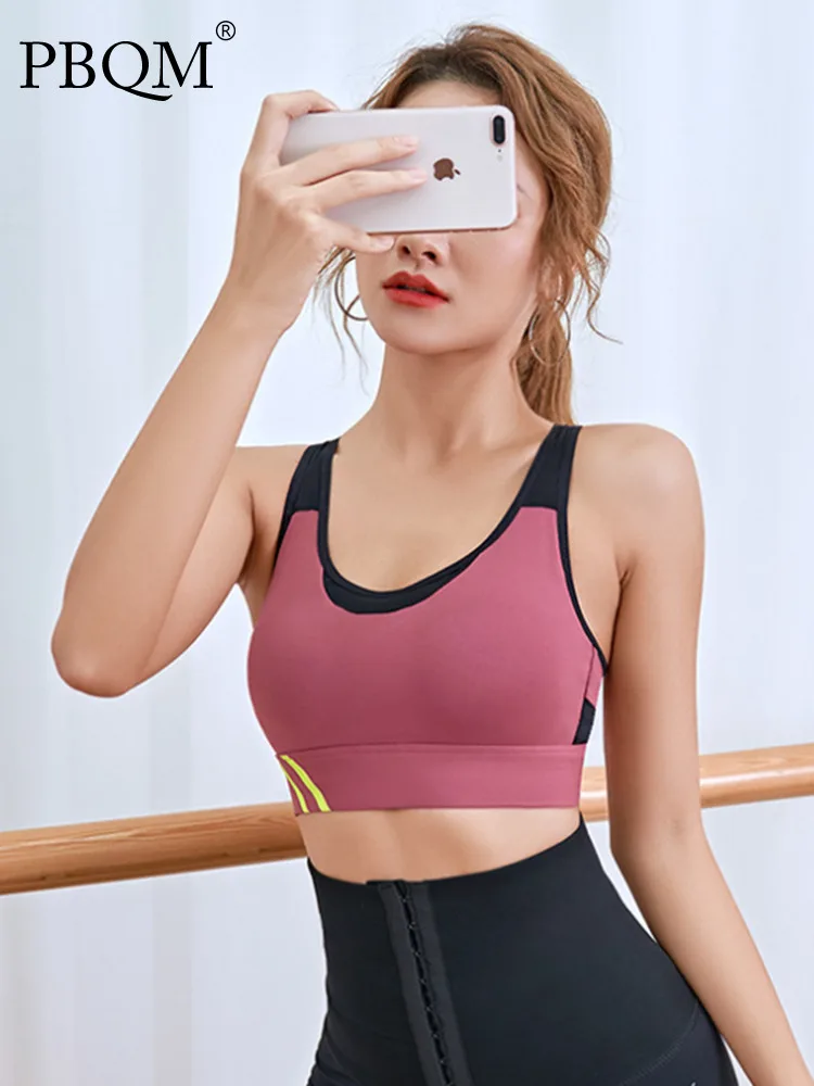 

Интегрированное Спортивное нижнее белье PBQM для фитнеса, красивый бюстгальтер для бега и занятий йогой с привлекательной спиной, бюстгальте...