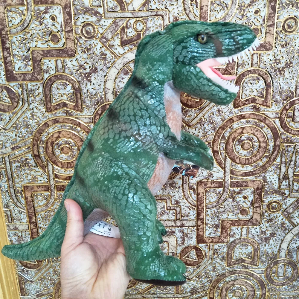 

BOLAFYNIA simulation dinosaur dark grenn big mouth Children Plush Stuffed Toys Baby Kid Toy doll for Christmas Birthday Gift