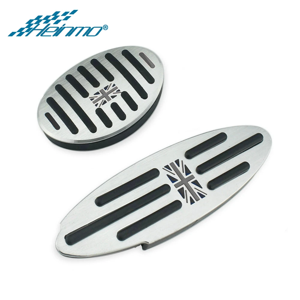 2PCS Grey Jack Аксессуары для MINI Cooper Countryman F60 R60 Clubman F54 R55 S One R50 R53 R61 F55 F56 наклейка на педаль для ног MINI R56 - Название цвета: 2PCS Grey Jack