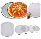 Бесшовная Алюминиевая антипригарная сковорода для пиццы, 891012 дюйма