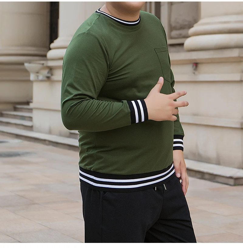 Мужская безразмерная футболка с карманами мужская зеленая хлопковая в стиле