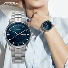 Часы наручные SINOBI Мужские, брендовые Роскошные деловые модные повседневные спортивные из нержавеющей стали, водонепроницаемые