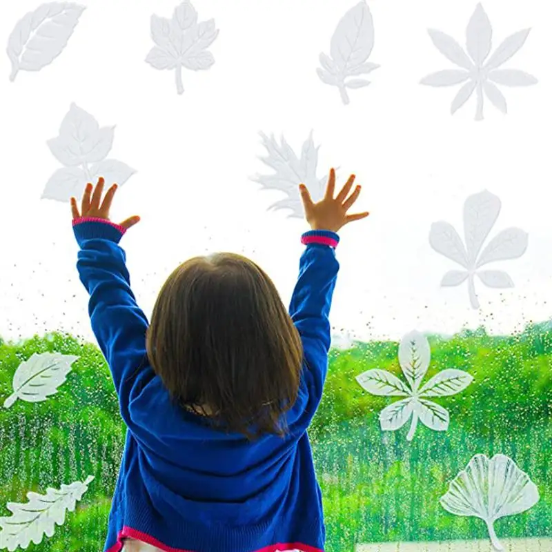 

2 Sets Of Birds Avoiding Decals Window Decals Birds Window Alert Stickers Glue-Free Electrostatic Film Window Glass Decals