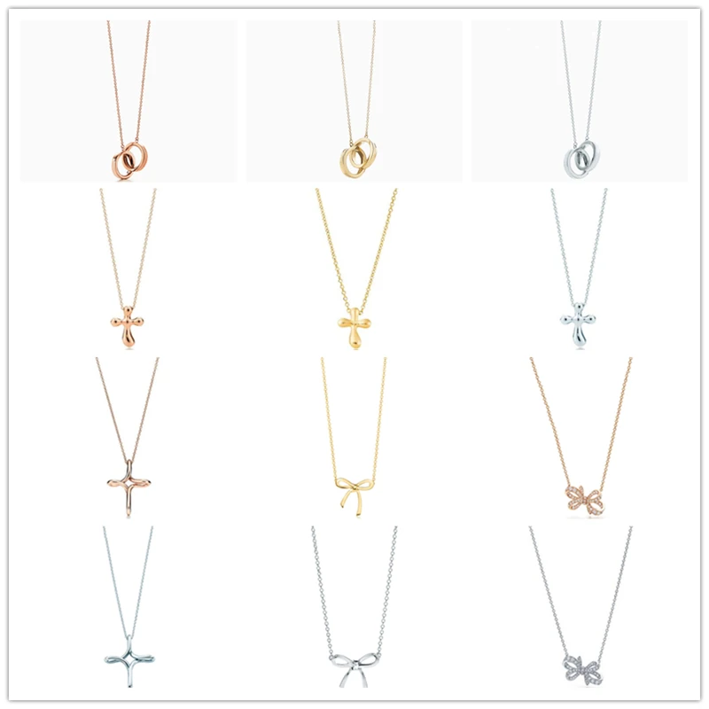 Ожерелье женское из серебра 100% пробы с бантом | Украшения и аксессуары