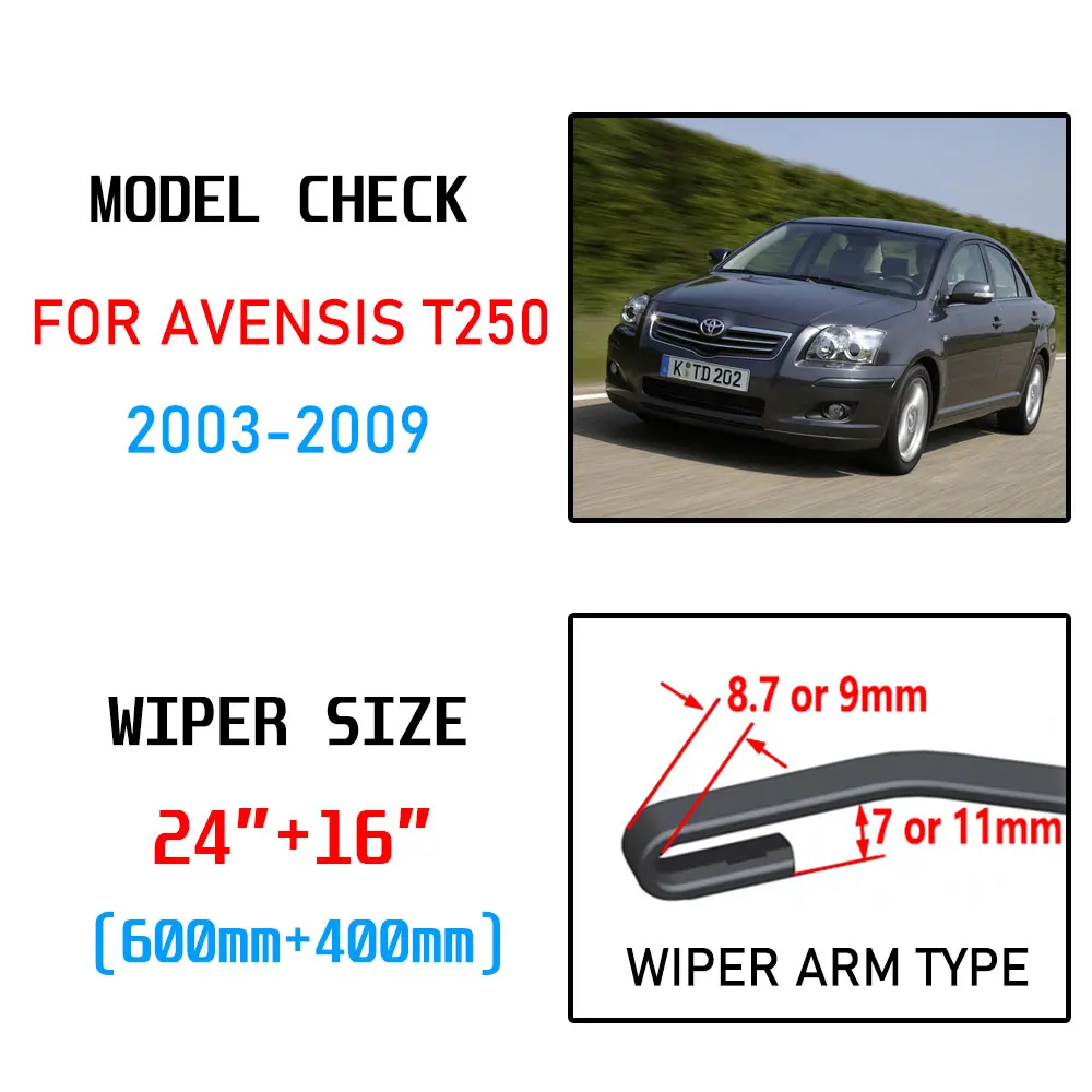Щетки стеклоочистителя для Toyota Avensis T250 T25 2003 2004 2005 2006 2007 2008 2009 | Автомобили и