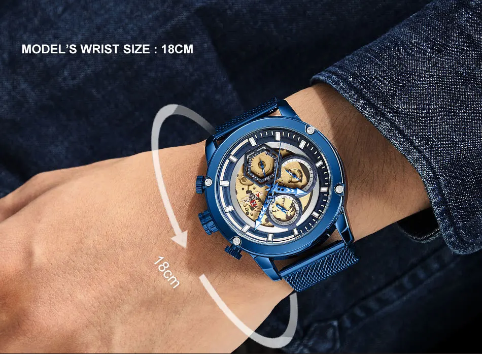 Новые мужские часы роскошные креативные лучший бренд кварцевые с хронографом