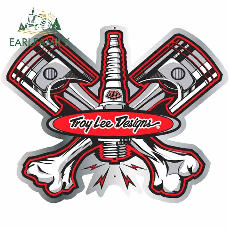 EARLFAMILY 13 см x 10 4 для Troy Lee дизайнерская Автомобильная наклейка Сделай Сам окклюзия