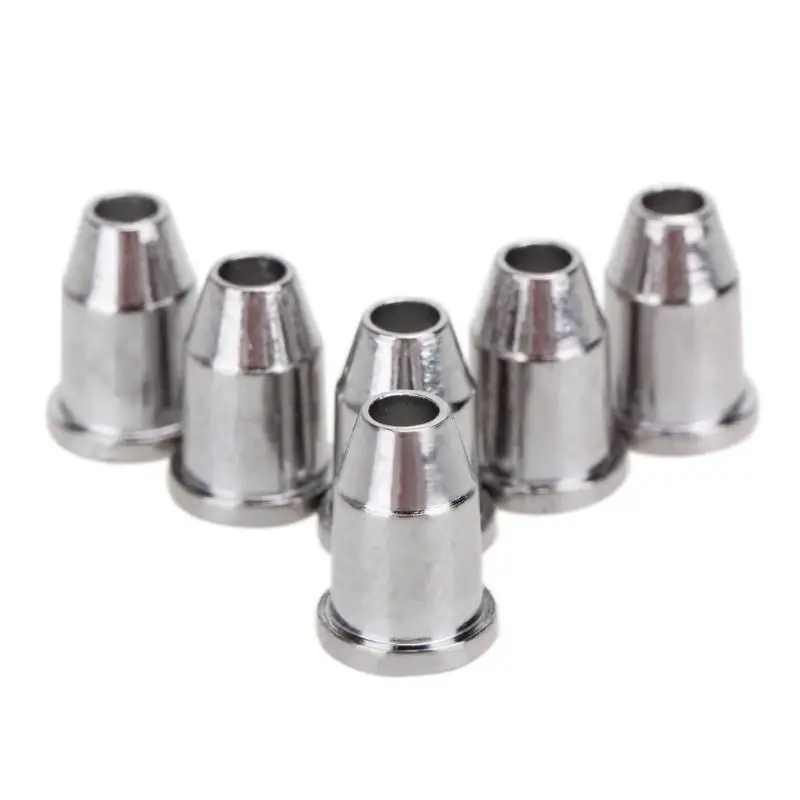 6pcs Guitar String Caps Mounting Buckle Through Body Ferrules Bushing Parts Accessories Black Silver Gold | Спорт и развлечения