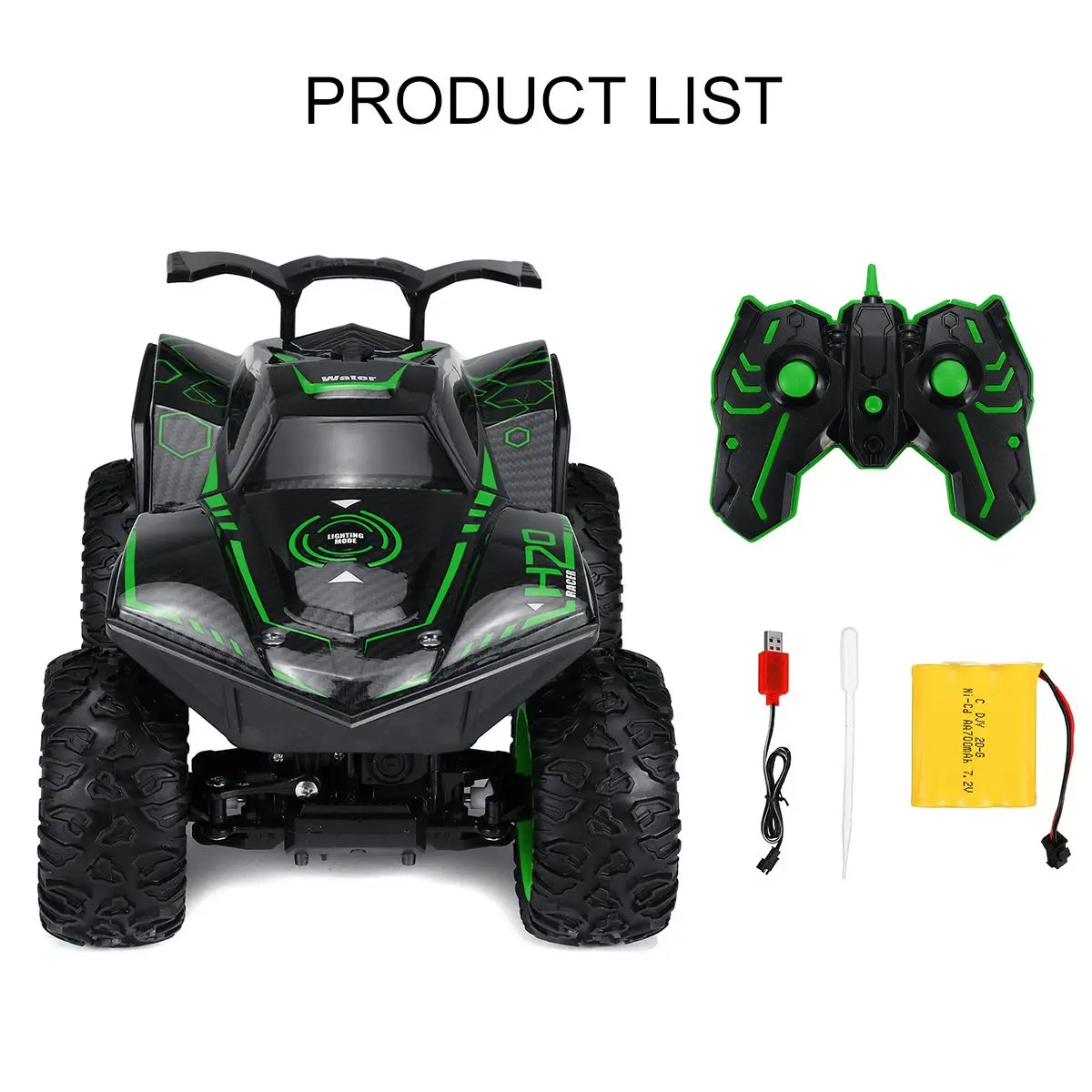 

1/12 RC Car LED Spray 2.4G Remote Control Off-Road Vehicle Trucks Toys