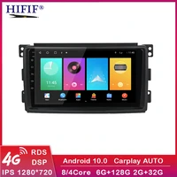 carplay android 10 for smart fortwo w451 20062016 stereo radio video wifi carplay map gps nav navi navigation multimedia no dvd