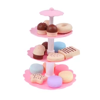 pretend play cookies and desserts tower toy set 6 cupcakes 4 cookies 6 macarons play food toy set for kids boys and girls
