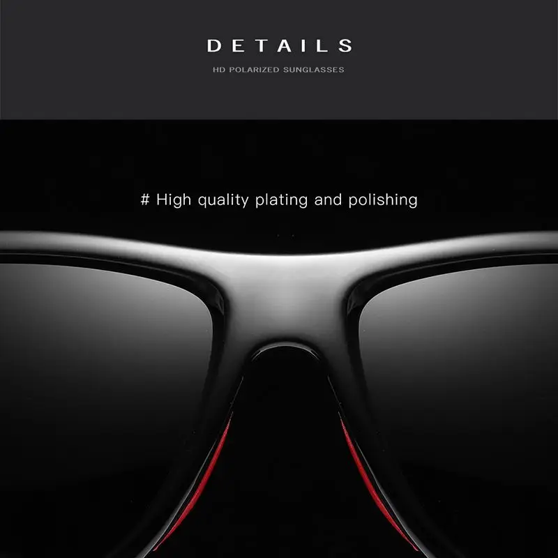 Мужские и женские поляризационные очки NO.ONEPAUL черные солнцезащитные для рыбалки