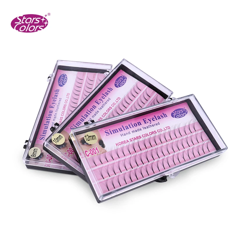Накладные ресницы StarsColors 6D накладные из искусственной норки натуральные