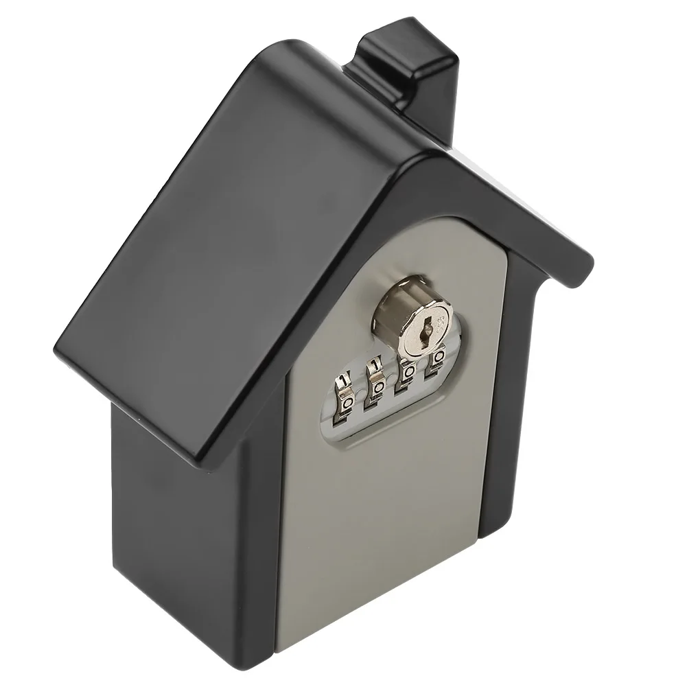 

Aluminium Alloy Double Password Key Lock Wall-Mounted Safe Storage Box Double Opening Of Password And Key Guarantee