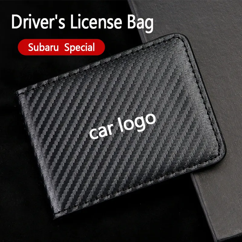 

Car Driving Cover Business ID Pass Candy Wallet Case Card Holder Driver License Holder for Subaru wrx forester sti brz crosstrek
