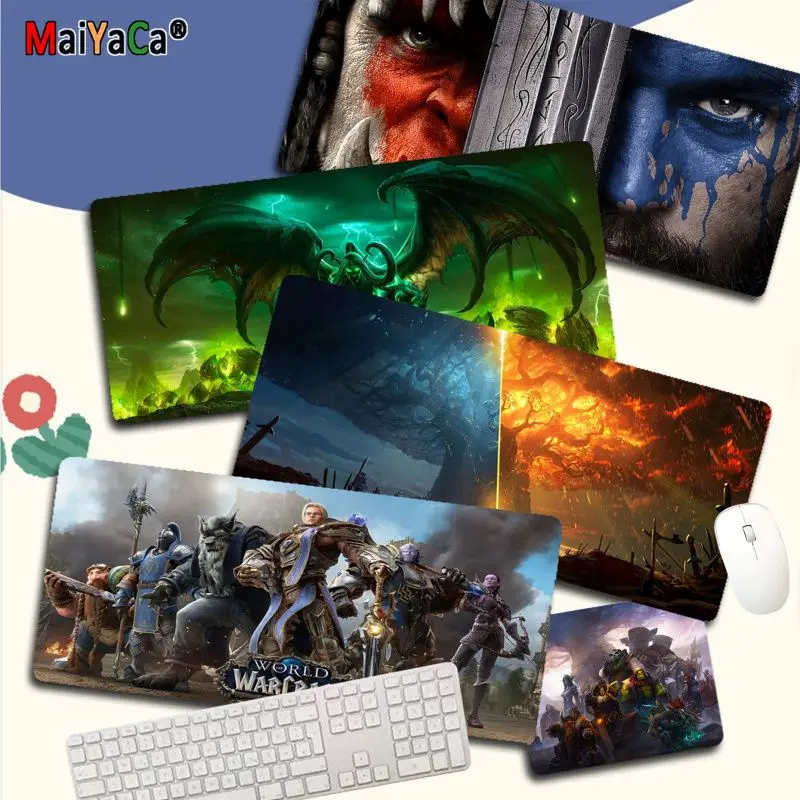 

World of Warcraft Your Own Mats Rubber Mouse Durable Desktop Mousepad for Keyboards Mat Mousepad for boyfriend Gift