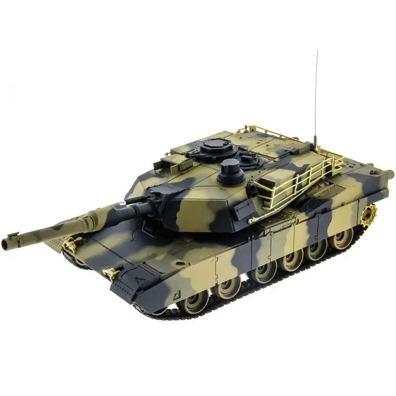 Радиоуправляемые танки/танк Heng Long 1/24 Battle M1A1 ABRAMS стреляет шариками RTR | Игрушки и