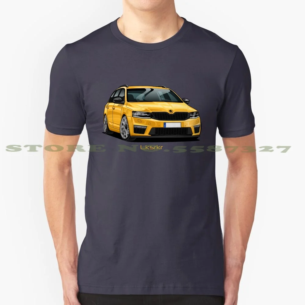 

Skoda Octavia Artwork Summer Funny T Shirt For Men Women Skoda Octavia Car