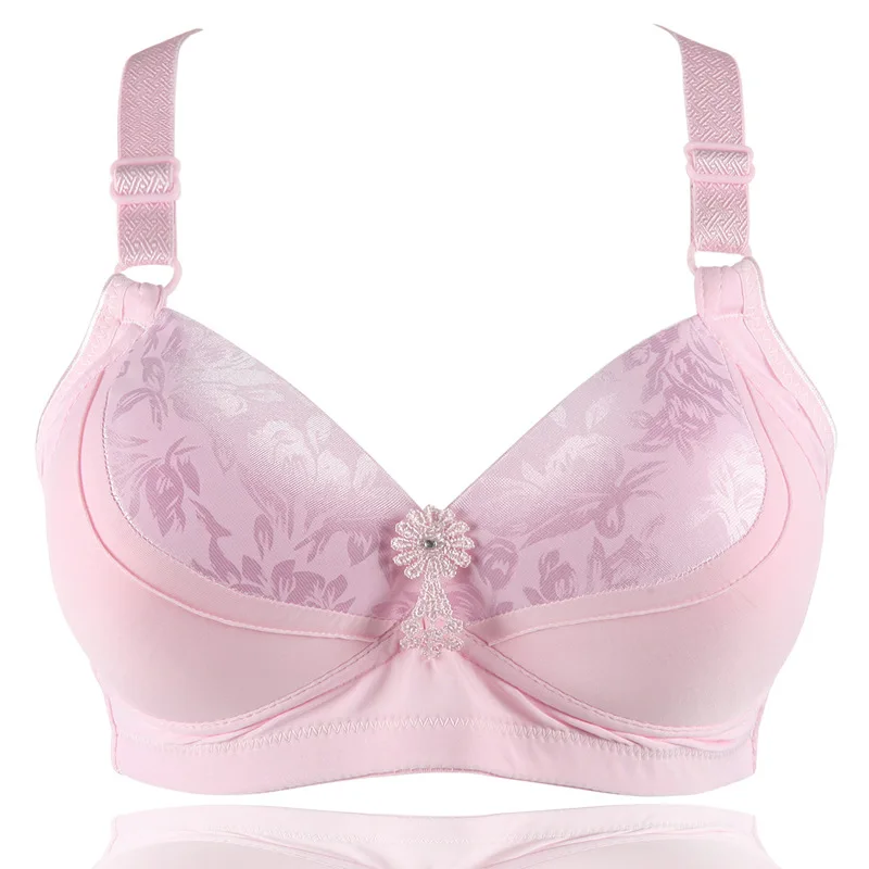 

Women Wire Free Bras Woman Bralette Push Up Tops BH Largre Size Female Wireless Lingerie Lady Plus Size 36-42 B C Cup