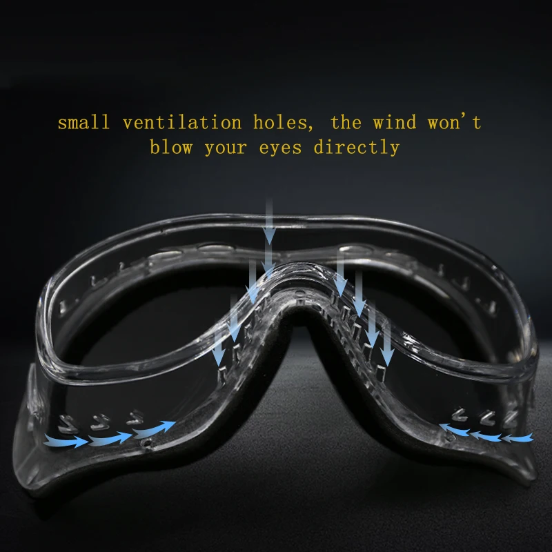 Прозрачные защитные очки CK Tech ветрозащитное стекло защита от пыли для езды на