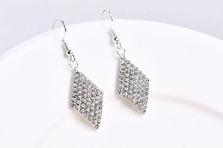 Корейский DIY Ювелирный материал полная Стразы бриллиант персик сердце серьга в