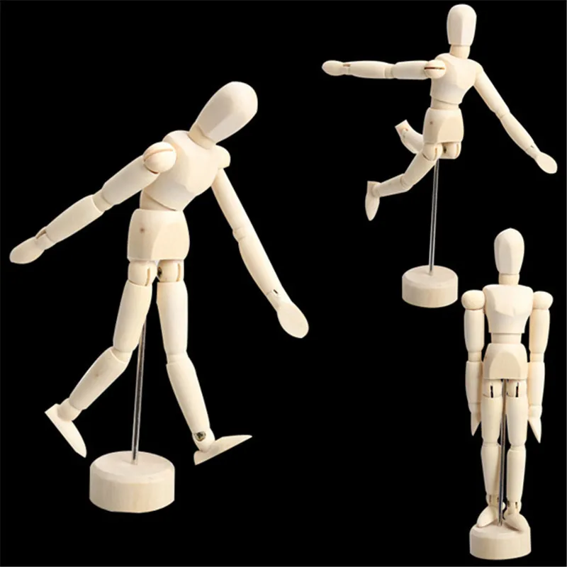 4 5/5 5/8 дюймов художники деревянный мужской манекен болван Объединенная Манекен