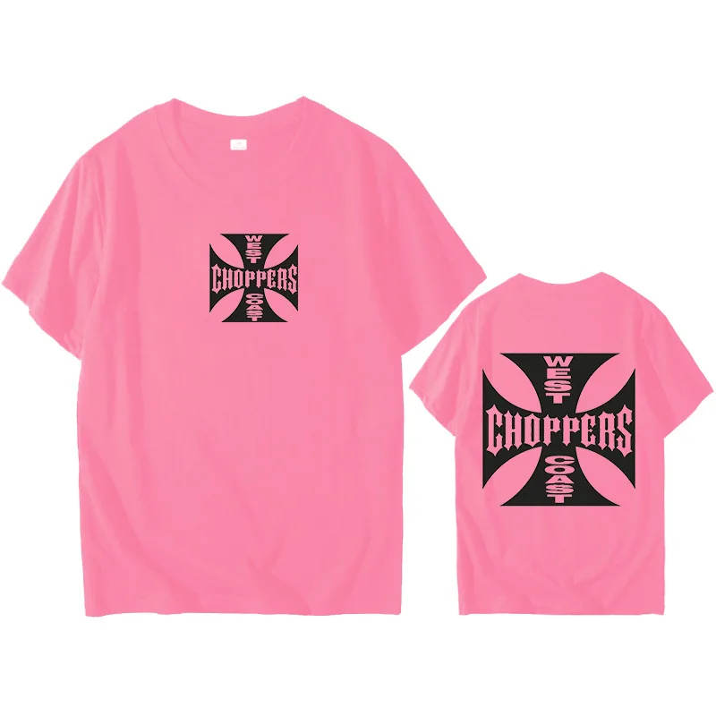 Новая летняя модная футболка для мужчин West Coast Choppers с принтом Футболка с круглым вырезом хлопковая летняя футболка с коротким рукавом W0158