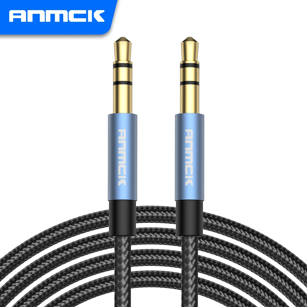 Anmck Jack 3 5 мм Aux кабель провод для динамика аудио кабели ноутбуков телефонов