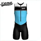 Xama велосипедный мужской костюм для триатлона без рукавов Фабричный индивидуальный костюм для велоспорта Ropa Ciclismo Профессиональный комбинезон для бегаплаваниявелосипеда TriSuit цельный