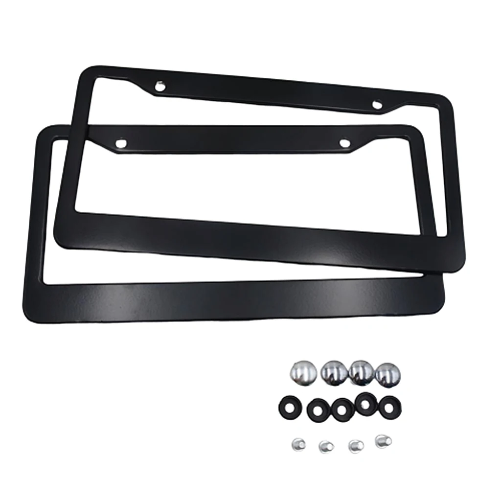 

2pcs Universal Auto Truck License Plate Frame Tag Protector Cover Holder