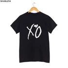 XO The Weeknd  Футболка холмов Starboy Daft панк концерт одежда Hipster бренд shubuzhi из хлопчатобумажной ткани, раздел-футболки для мужчин топы sbz445