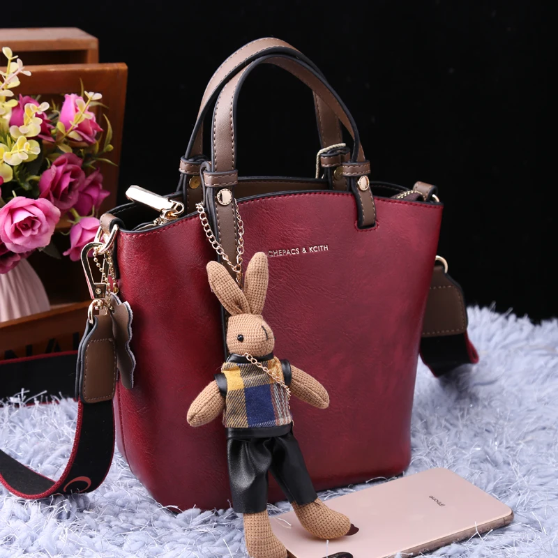 

Female Bag 2021 New Style Fashion Retro Genuine Leather Handbag Casual Shoulder Messenger Bag Women Purse and Handbags Cc Gg