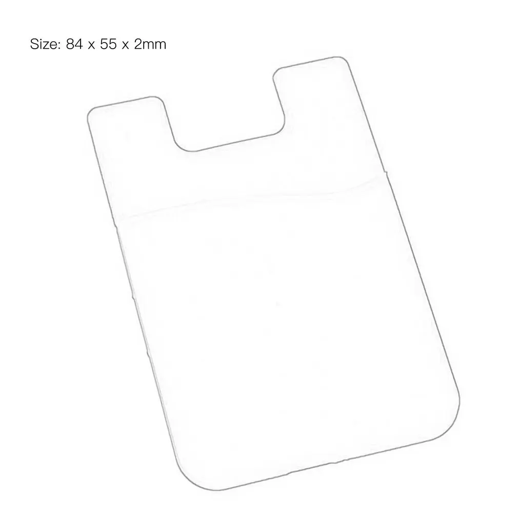 

New Adhesive Sticker Back Cover Card Holder Case Pouch For Cell Phone Wholesale