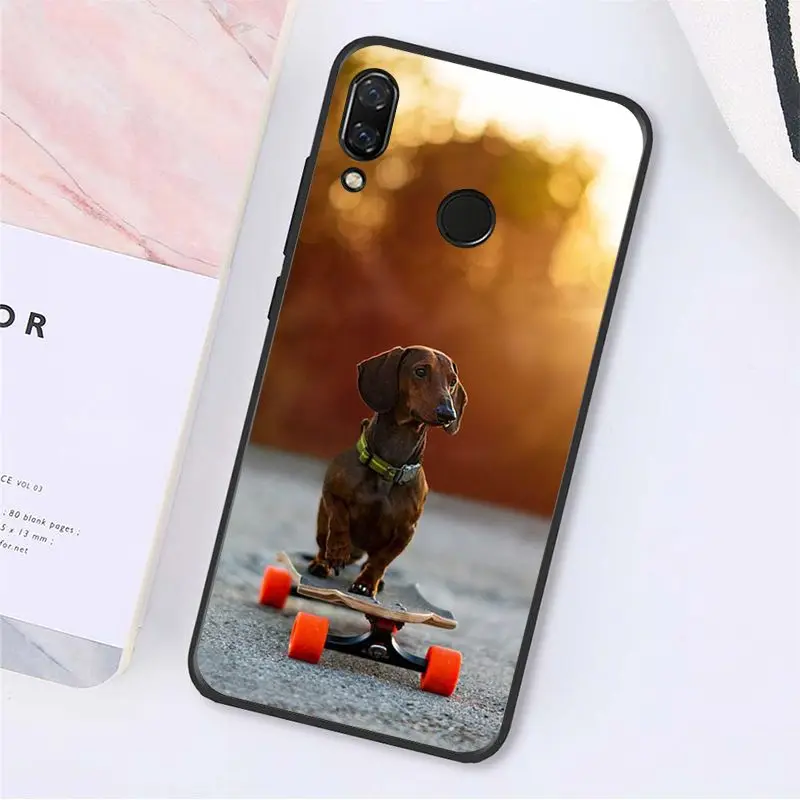 MaiYaCa милые животные Щенок таксы чехол для телефона Xiaomi Redmi8 4X 6A S2 Go Redmi 5 5Plus Note5 7 Note8Pro