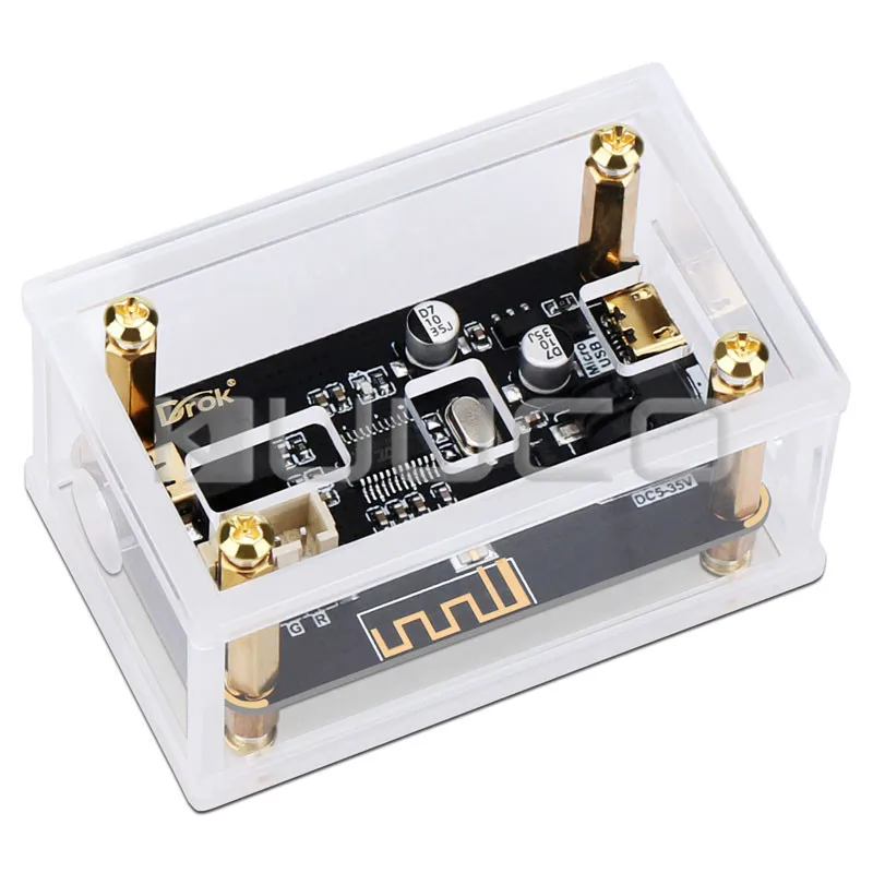 Плата Bluetooth ресивера DROK 5 35 В постоянного тока беспроводной приемник аудио 4 2