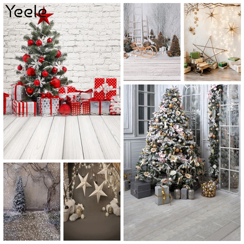 Yeele зимние портретный фон для фотографирования с изображением рождественских