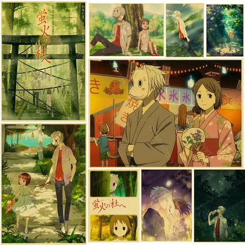 Zt736 Grave Of The Fireflies Miyazaki Studio Ghibli Anime Poster