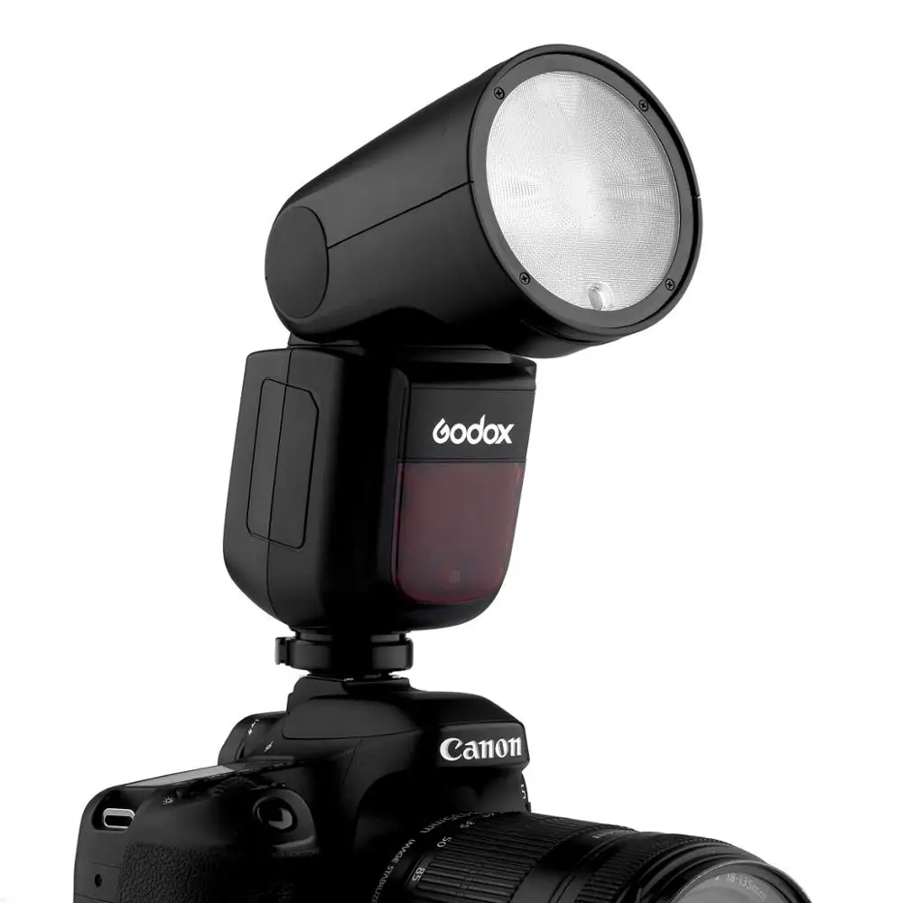 Вспышка Godox V1 TTL 1/8000s HSS литиевая батарея 2600 мАч триггер для вспышки Speedlite AK-R1 X2T Canon
