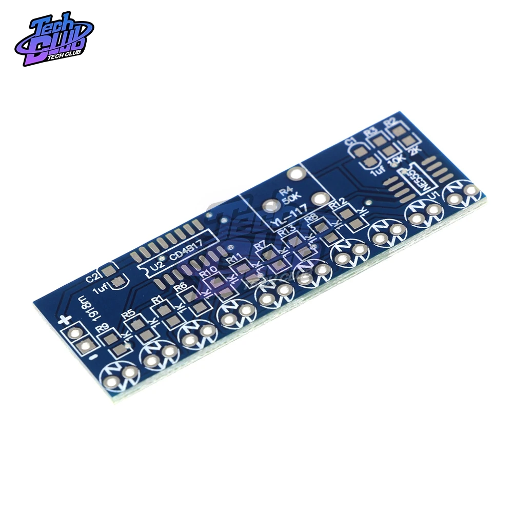 Наборы умной электроники NE555 + CD4017 светильник проточный светодиодный модуль DIY Kit |