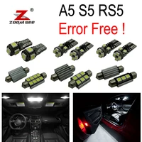 14pcs canbus interior led bulb dome lamp rear vanity mirror trunk glove door light kit for audi a5 s5 rs5 b8 08 15