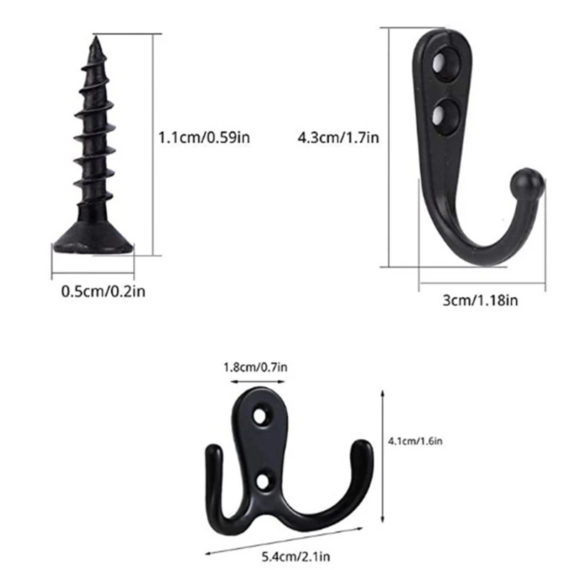 

Wall Mounted Hooks Kitchen Bathroom Bathroom Decorative Hook for Hanging Robe Towels Coats