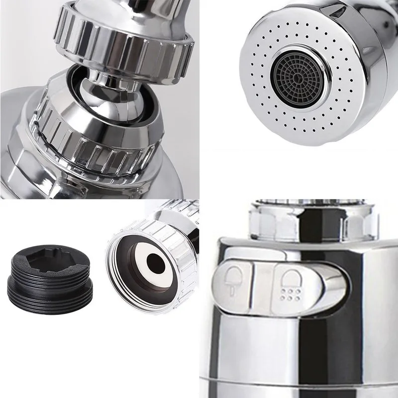 

Faucet Splash-proof Head Lengthened Extender Universal Tap Water Shower Water Saving Rotatable Filter Nozzle