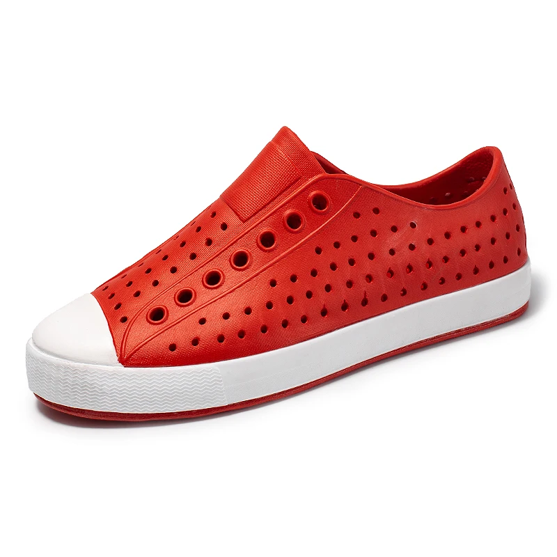 Мужские сандалии без застежки железная Повседневная пляжная обувь шлепанцы на