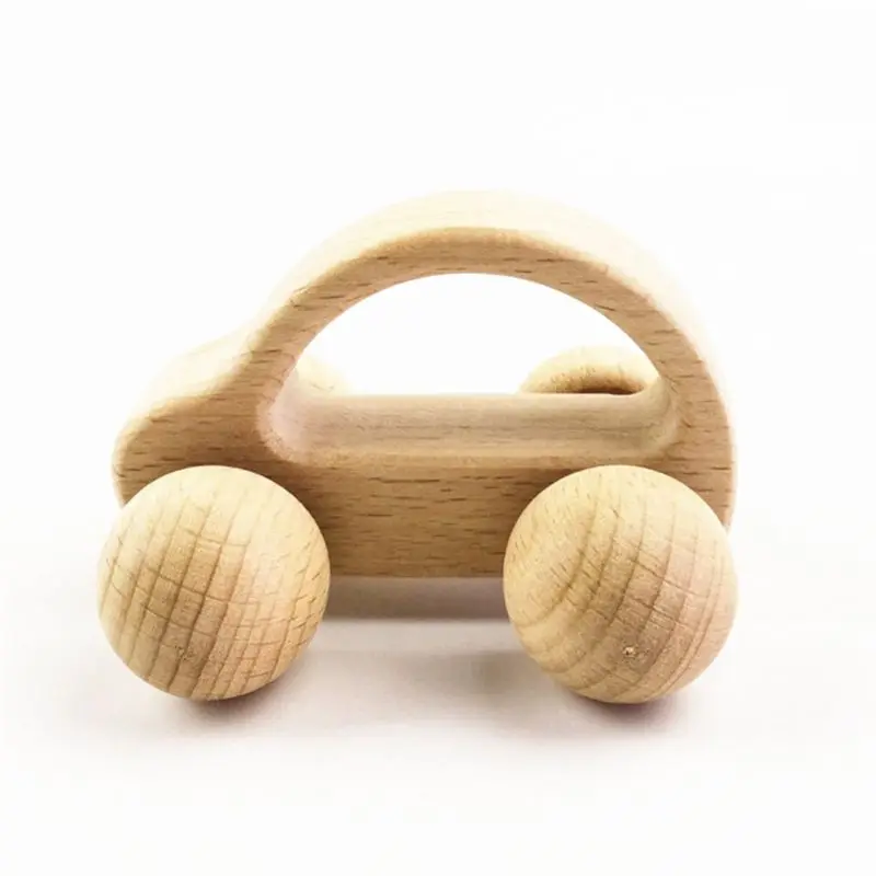

No Paint Nursing Wooden Teether Wooden Rattles Baby Toys Puzzle Toys Newborn Toddler Infant Gift