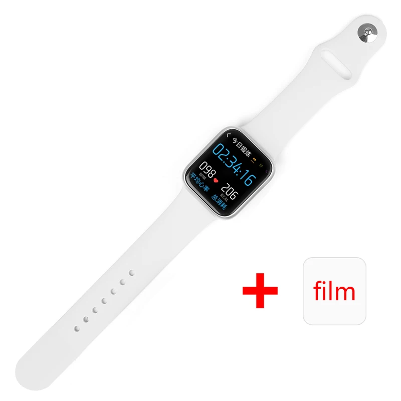 Silicone-Silver ESEED P90 Смарт-часы для мужчин IP68 Водонепроницаемый Полный сенсорный экран Поддержка беспроводной зарядки P80 P70 P68 smartwatch обновленная версия - Цвет: Silicone-Silver