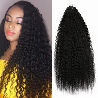 long synthetic passion twist crochet hair extensions afro yaki kinky curly braiding hair bohemia crochet braids 18 20 inch