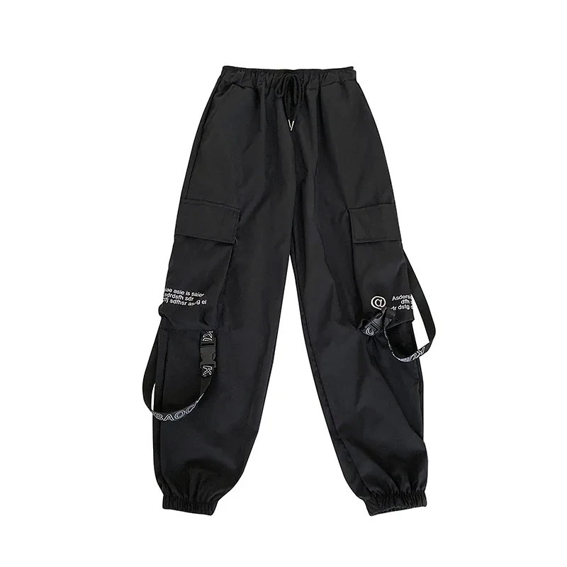Новый корейский стиль хип-хоп bf ветер streamer мульти-карман эластичный пояс