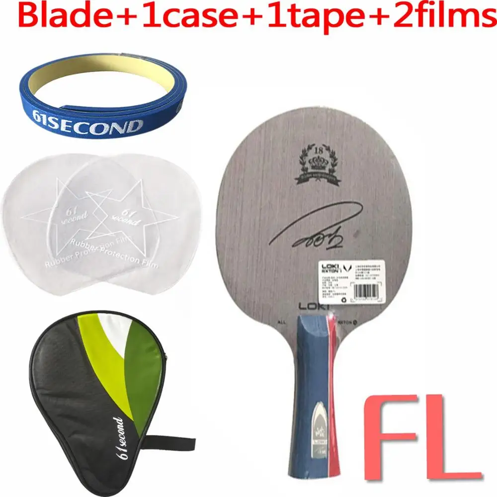 FL with H 1 case Wang Hao LOKI RXTON 1 лезвие из чистого дерева для настольного тенниса/лезвие для пинг-понга/бита для настольного тенниса - Цвет: FL with H 1 case