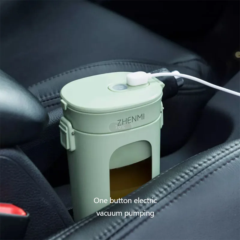 Youpin ZHENMI Mini Wireless Vacuum Portable Juicer Cup 28s Blender USB Charging Preservation 4 Leaf Steel Knife | Электроника